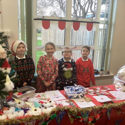 Year 4's Christmas fair projects!